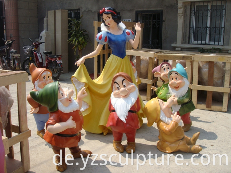 fiberglass snow white statue 